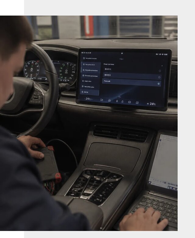 Русификация автомобиля BYD HAN для эксплуатации в Краснокаменске